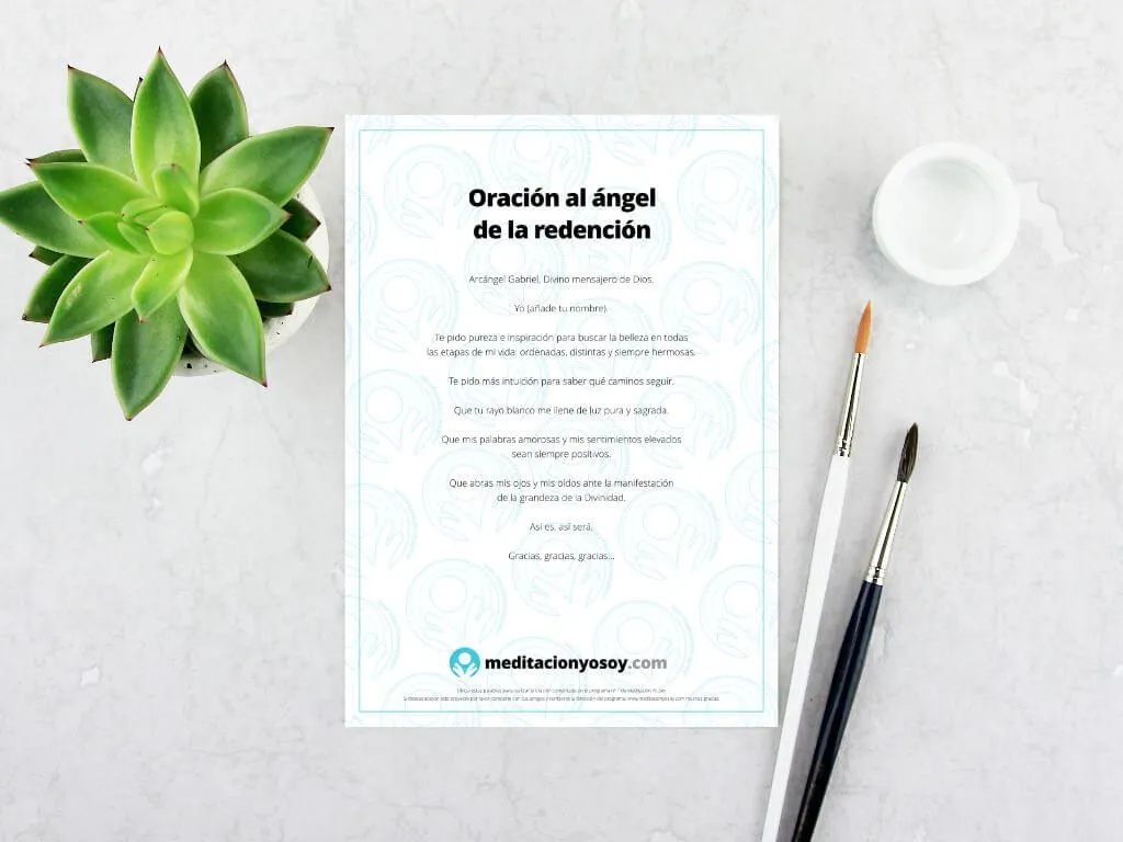 Oración al ángel de la redención