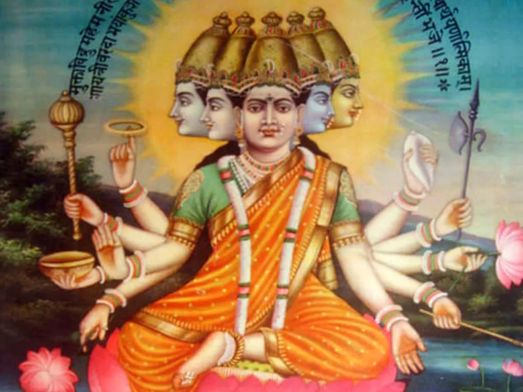 Representación del Gayatri Mantra