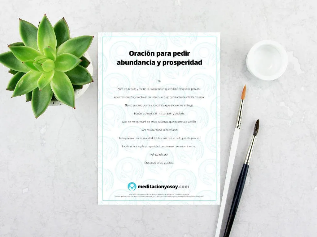 Oración para pedir abundancia y prosperidad