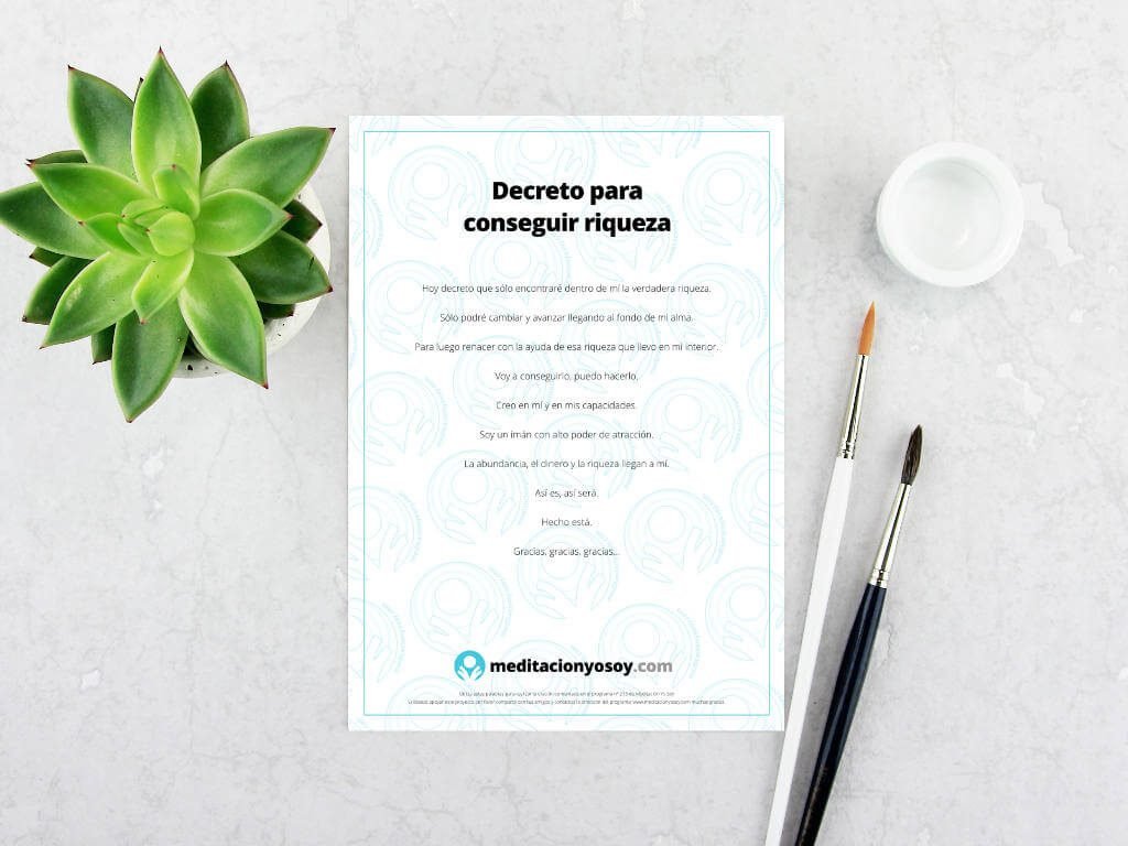 Decreto para conseguir riqueza