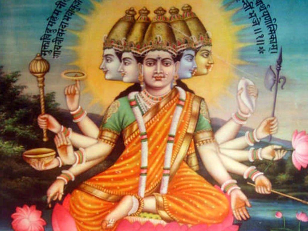 Representación del Gayatri Mantra