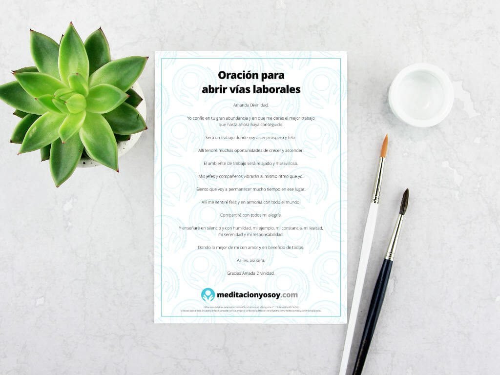 Oración para abrir vías laborales