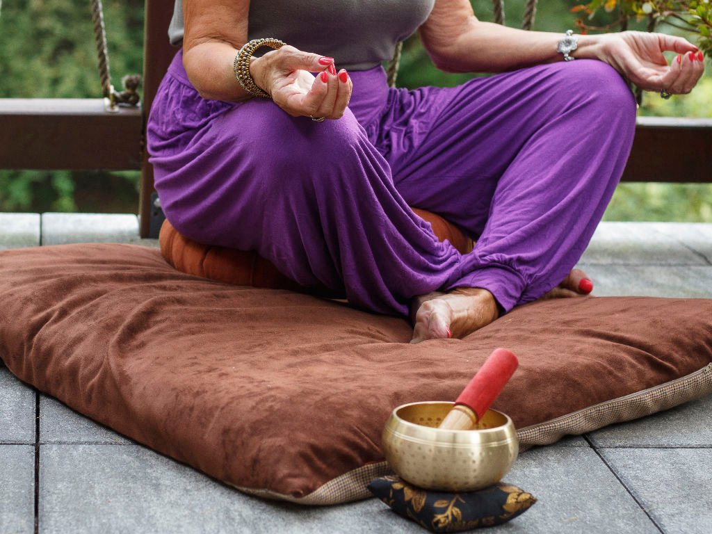Meditación y oración al aire libre