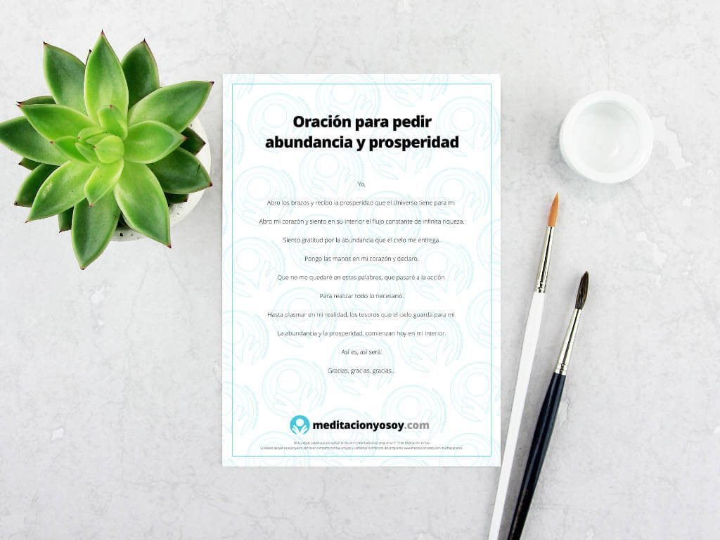 Oración para pedir abundancia y prosperidad